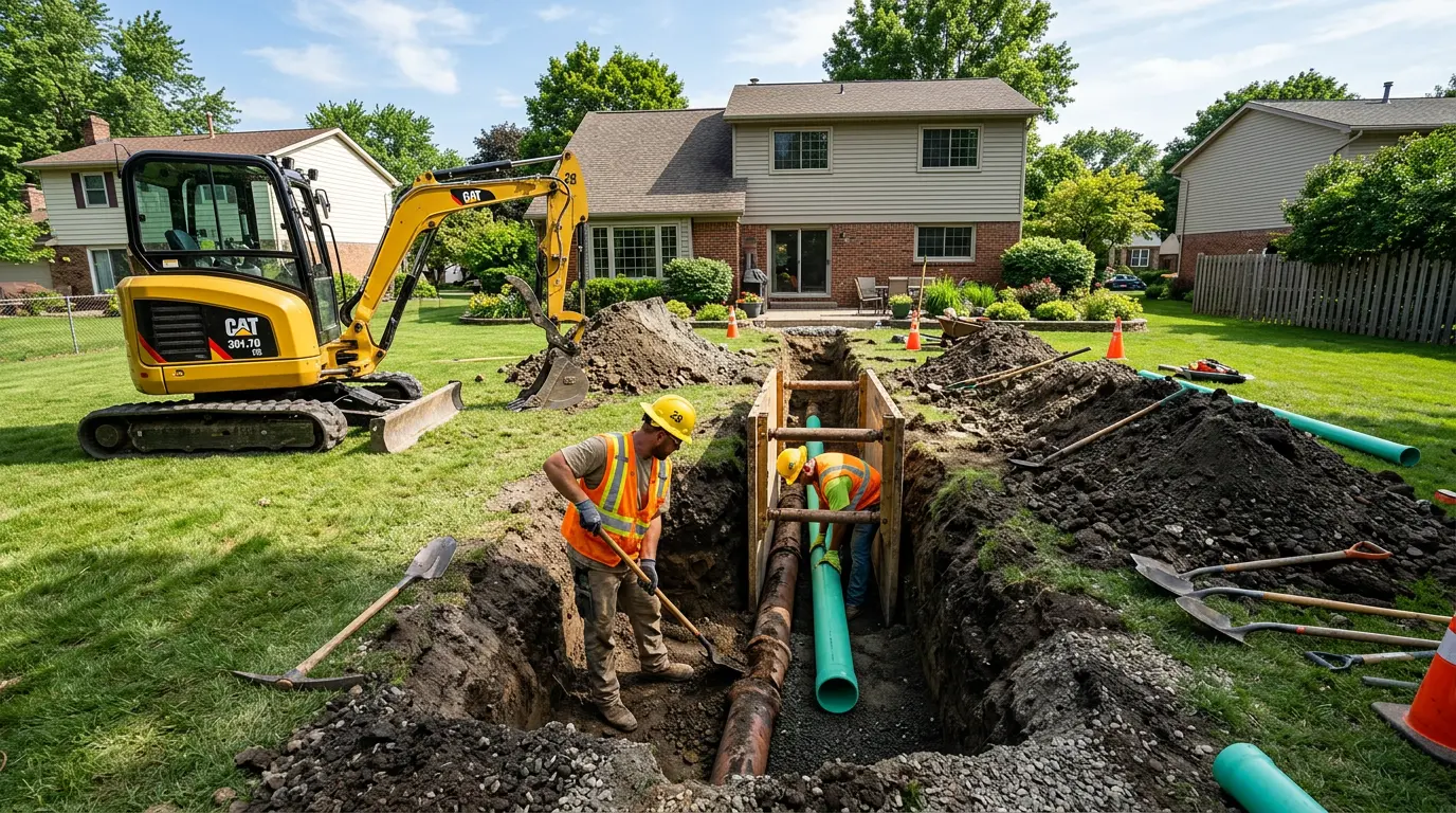 Sewer Line Cleaning in San Diego Country Estates, CA